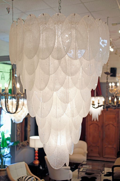 Vintage Murano Glass Chandelier by Salviati