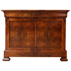 Louis Philippe Period Burled Walnut Buffet
