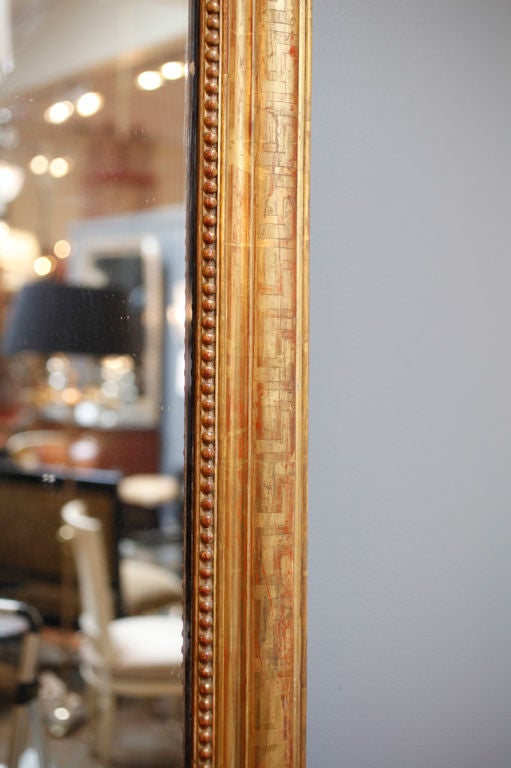 Louis Philippe Gold-Leaf Mirror with Greek Design 4