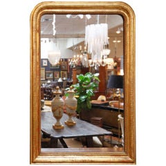 Louis Philippe Gold-Leaf Mirror with Greek Design