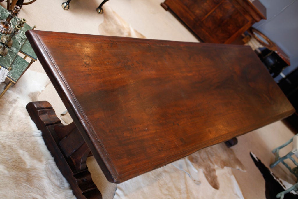 18th Century and Earlier Portuguese Solid Walnut Farm Table