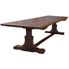 Portuguese Solid Walnut Farm Table