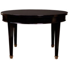 French Art Deco Ebonized Walnut Coffee Table