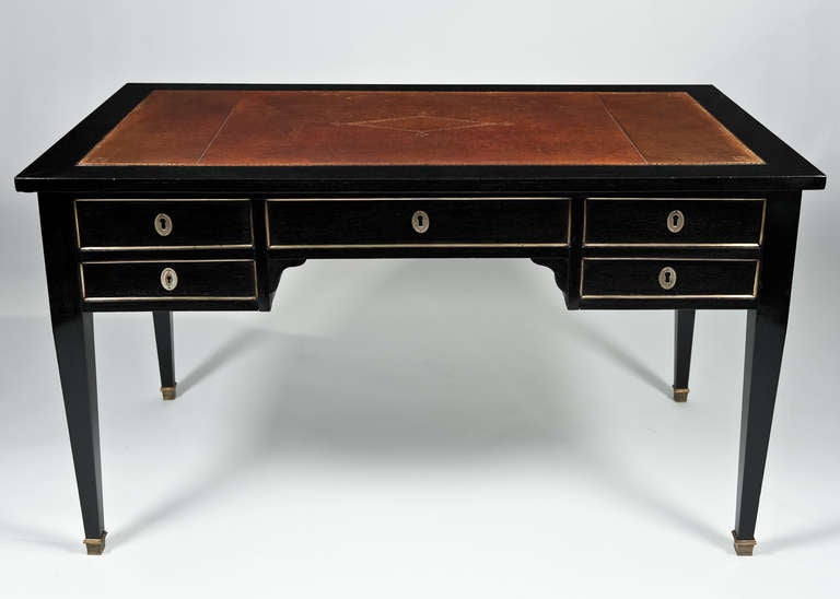 French  Directoire Style Mahogany Desk 1