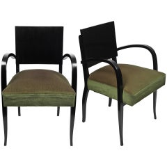 French Art Deco Bridge Chairs