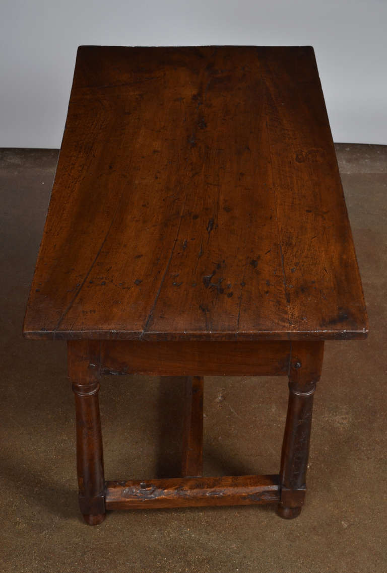 French 17th Century Solid Walnut Writing Table 2