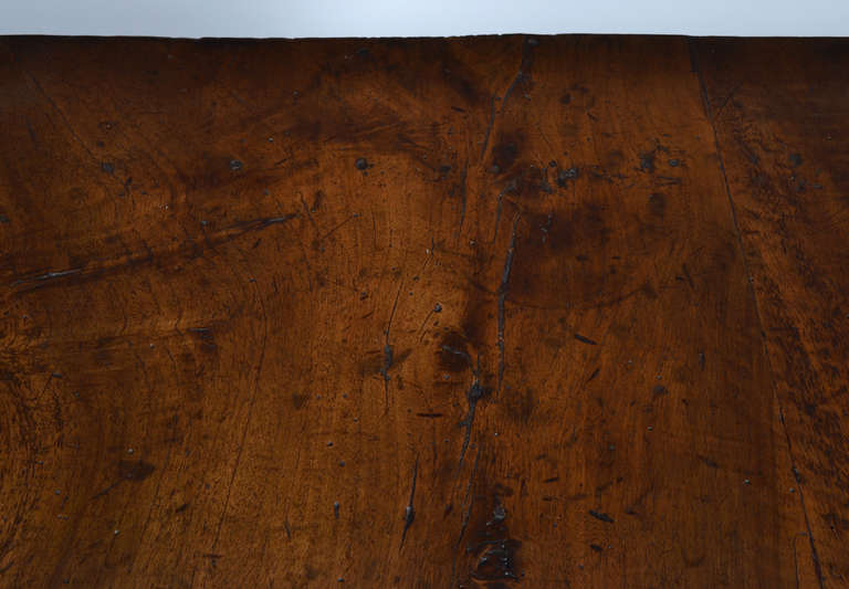 French 17th Century Solid Walnut Writing Table 3