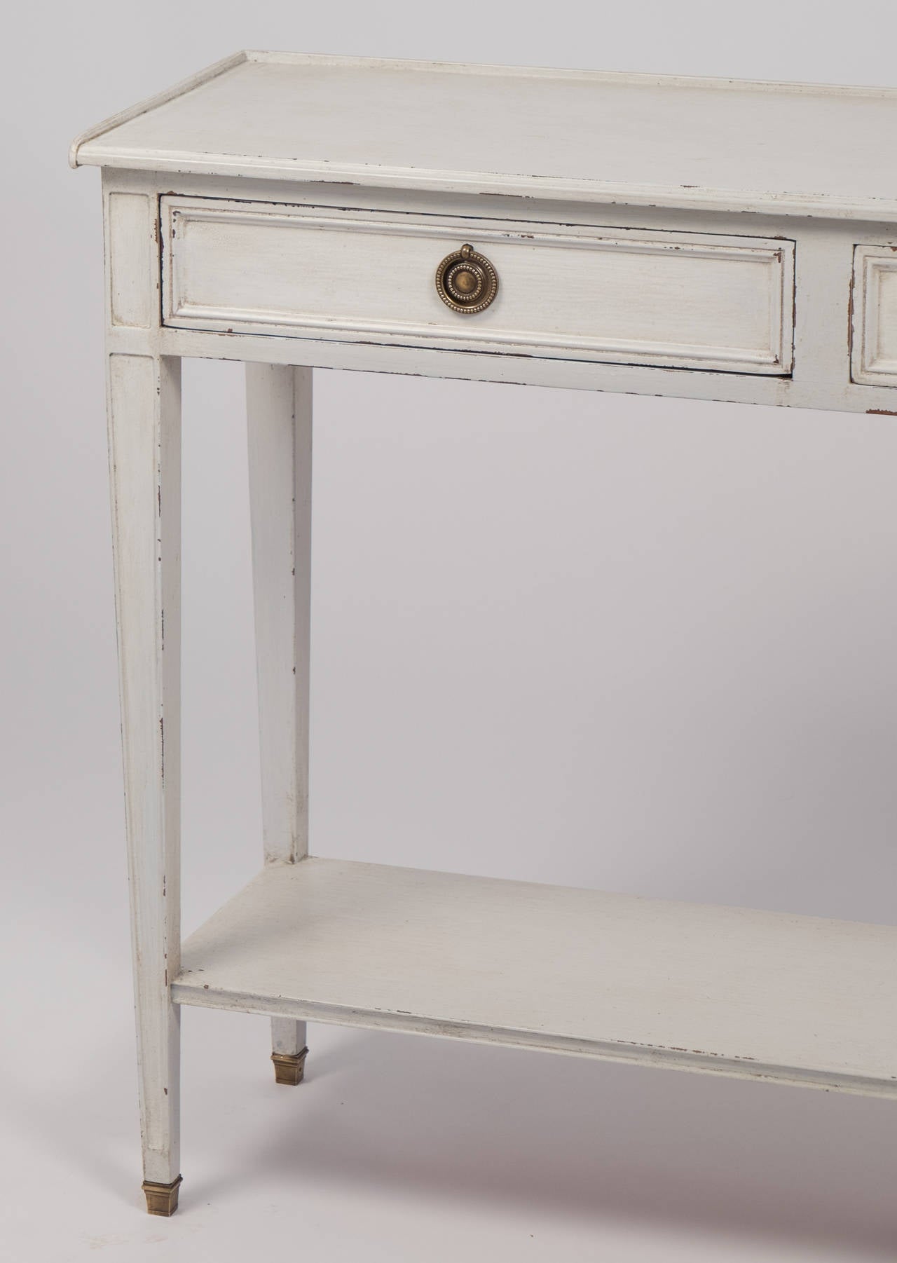 French Vintage Directoire Style Painted Console Table 2