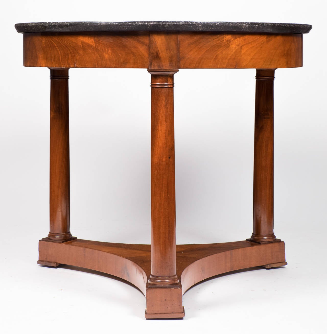 French Empire Period Marble-Top Mahogany Gueridon In Good Condition In Austin, TX