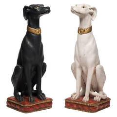 Italian Vintage Dog Statues