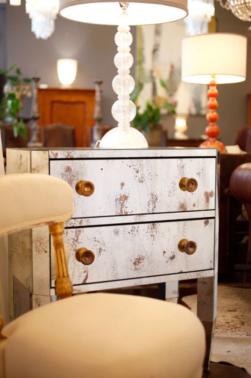 Mirrored Biedermeier Style Chest of Drawers