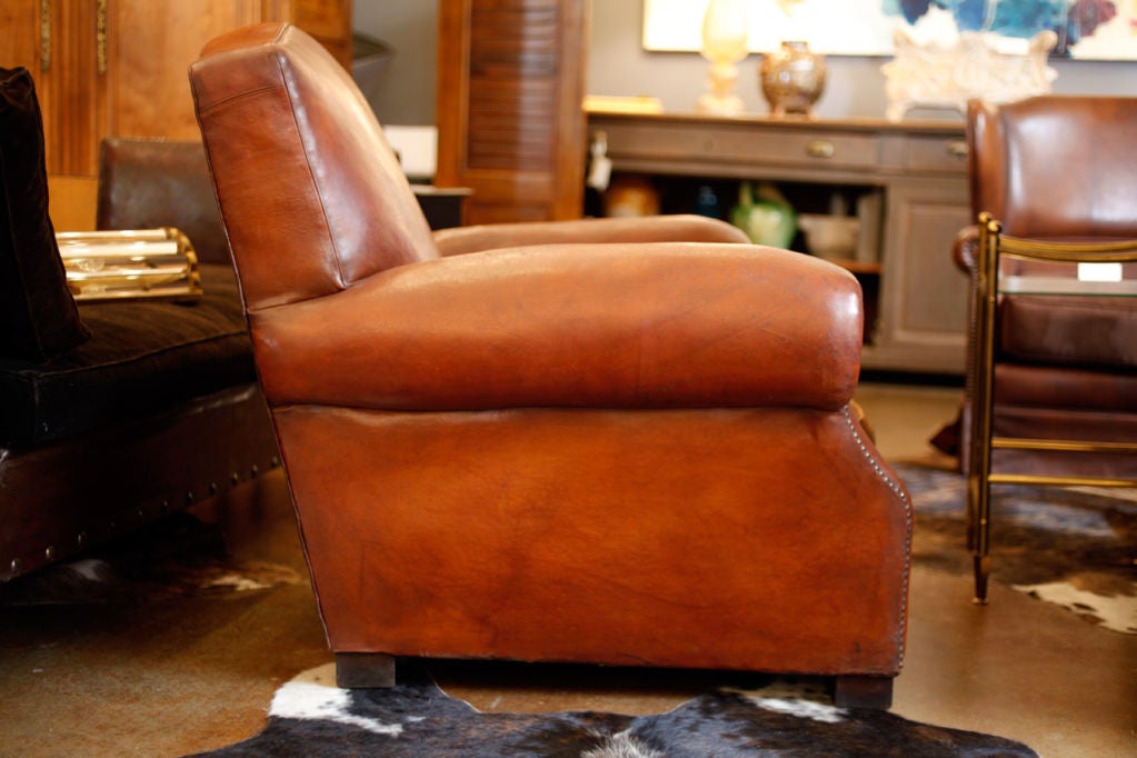 Mid-20th Century The Leather Club Chair