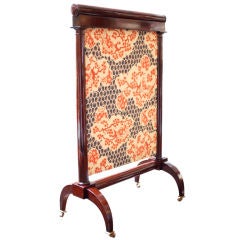 French Empire Mahogany Fire Screen