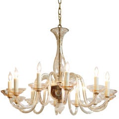 Twelve-Branch Murano Glass Chandelier