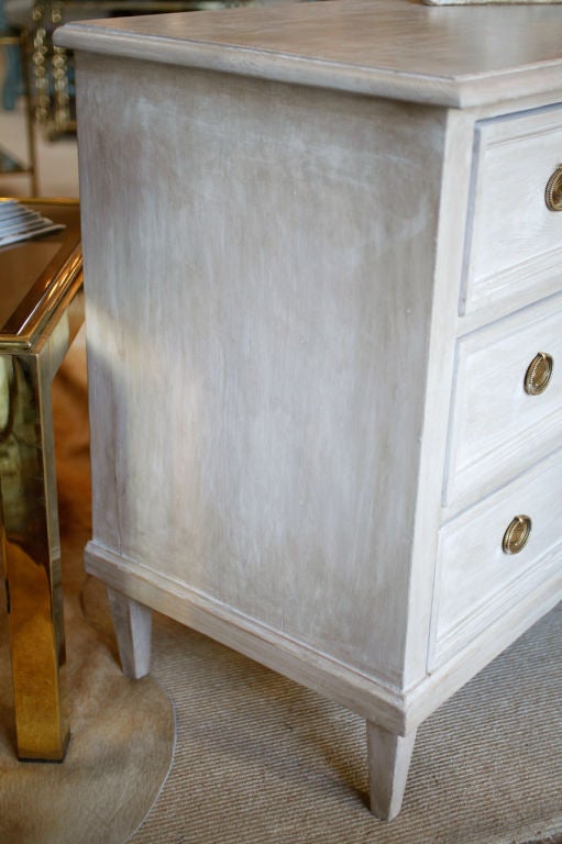 French Directoire Style Hand-Painted Chest of Drawers In Good Condition In Austin, TX