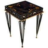 Art Deco Forged Iron  Side Table attr. Poillerat