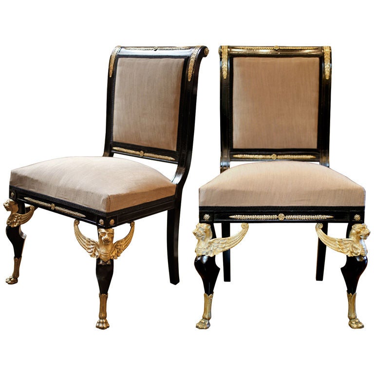 French 2nd Empire Pair of "Apparat" Chairs