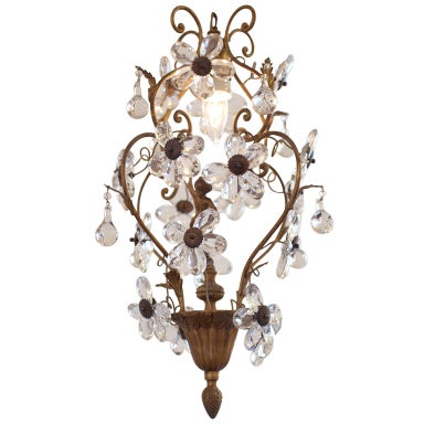 Antique Crystal and Brass Chandelier by Bagues at 1stdibs Antique Crystal and Brass Chandelier by Bagues at 1stdibs