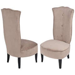 French Art Deco Vanity Chairs