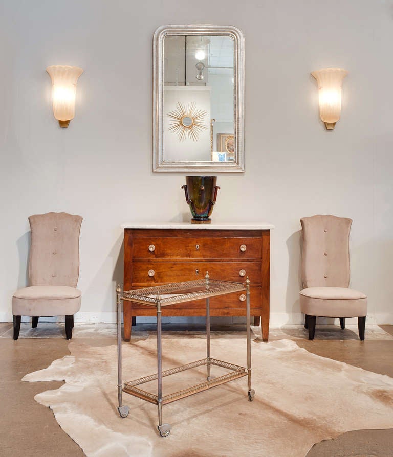 French Art Deco Vanity Chairs