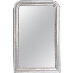 Louis Philippe Period Silver Leaf Mirror