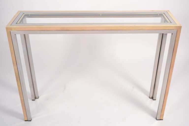Italian Vintage Console Table by Romeo Rega In Good Condition In Austin, TX