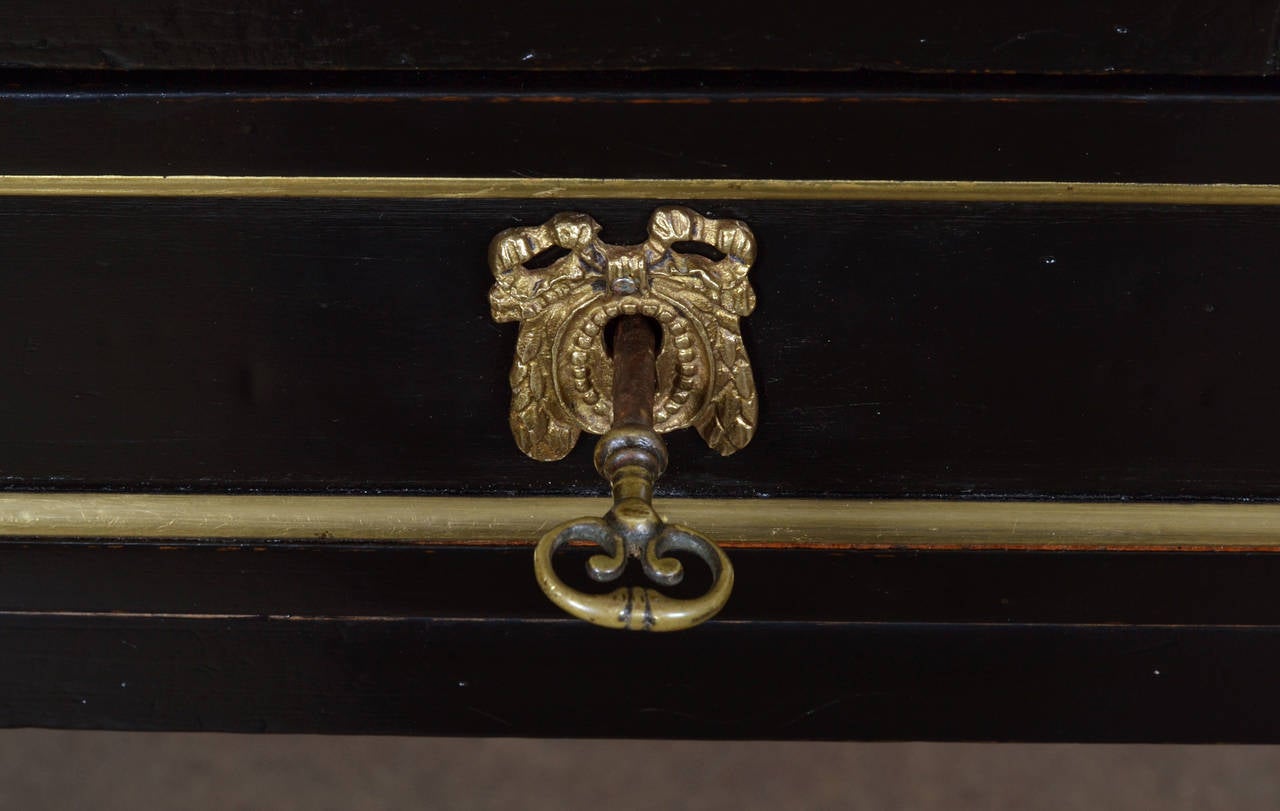 French Louis XVI Ebonized Desk 2