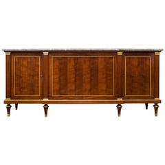 French Antique Louis XVI Mahogany Buffet