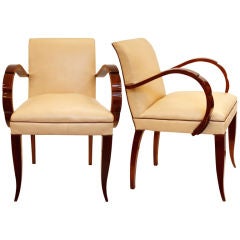 Fabulous Pair of Art Deco Bridge Chairs