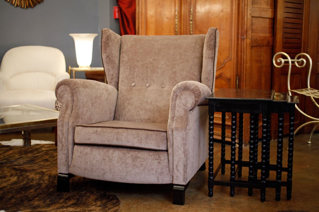 Paolo Buffa Wingback Armchairs