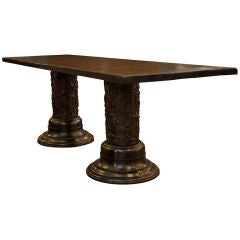 French Antique Wine Merchant Console Table