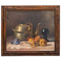 French 19th Century Still Life, Oil on Canvas