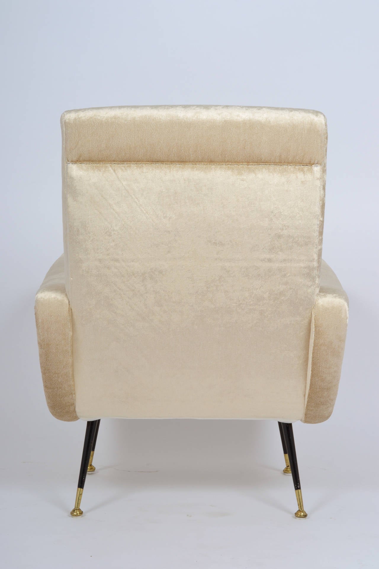 Italian Vintage Pair of Armchairs in the Manner of Marco Zanuso In Good Condition In Austin, TX