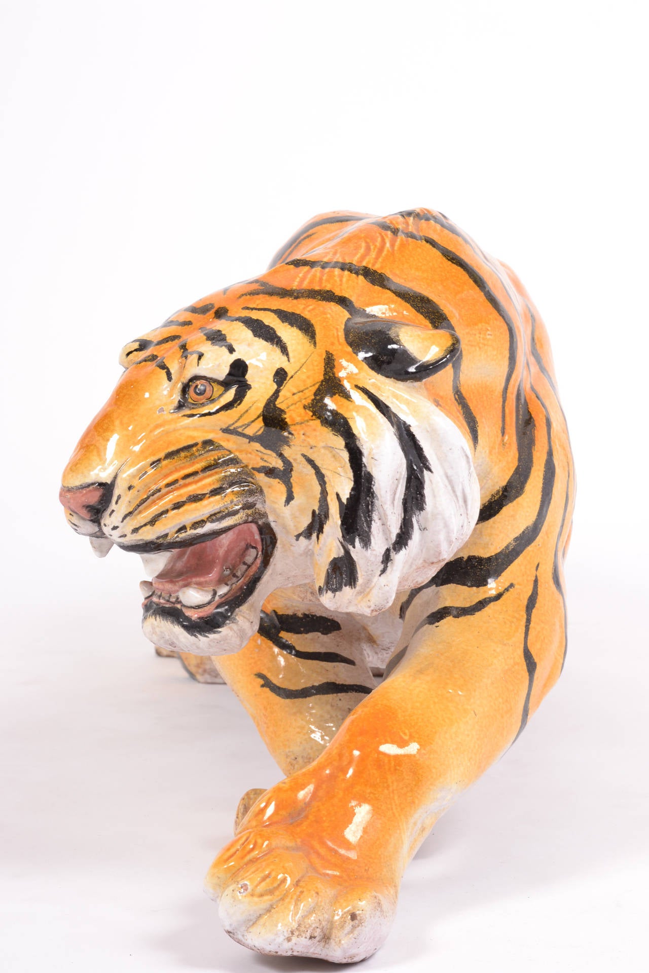 Italian Vintage Tiger Sculpture