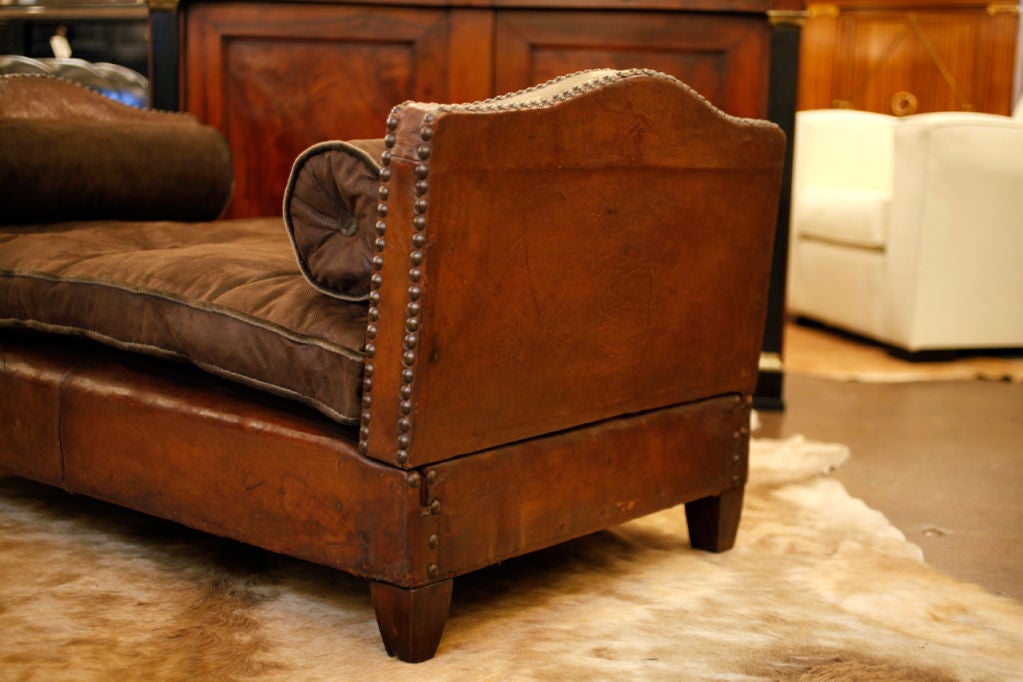 French Art Deco Leather Day Bed 4