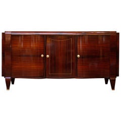 French Art Deco Rosewood Buffet in the Manner of Dominique