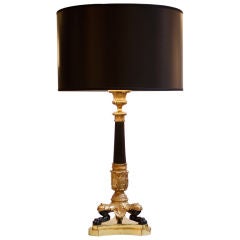 French Empire Ormolu Table Lamp