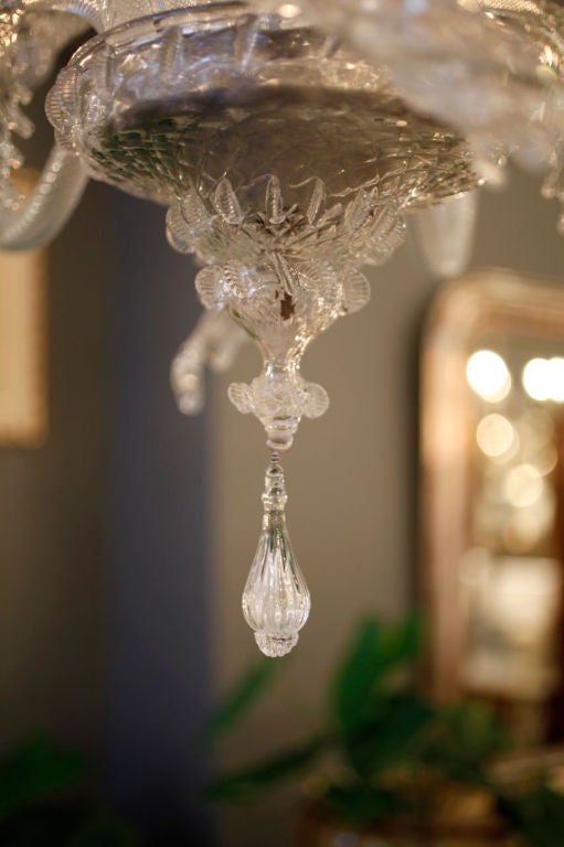 Antique Seguso Murano Glass Chandelier 5
