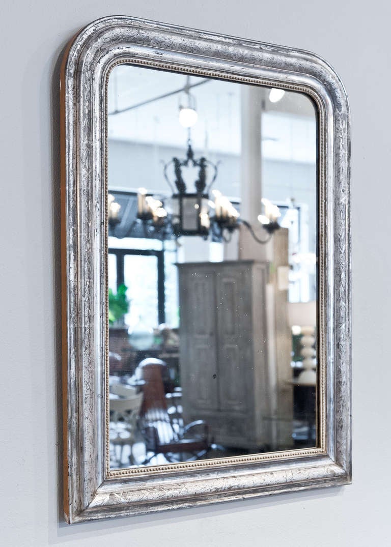 Silver Leaf Louis Philippe Period Mirror At 1stdibs