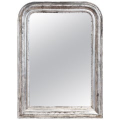 Louis Philippe Period Silver Leaf Mirror
