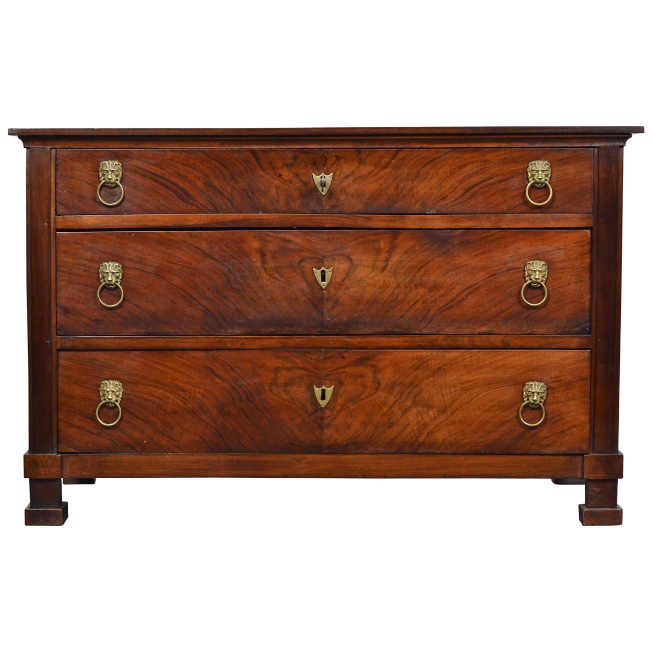 French Empire Period Walnut Commode