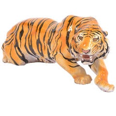 Vintage Tiger Sculpture