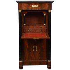 French Empire Mahogany Secretaire