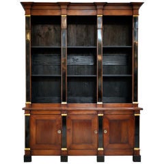 Directoire Style Walnut Bookcase
