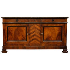 French Charles X  Walnut Buffet