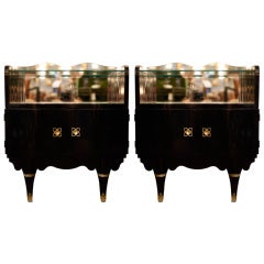 Vintage Pair of Italian Art Deco  Side Tables