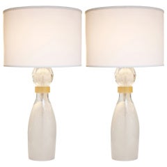 Pair of Murano Glass Table Lamps