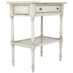 French Louis XVI Painted Side Table