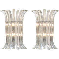 Murano Glass Sconces by Venini 9