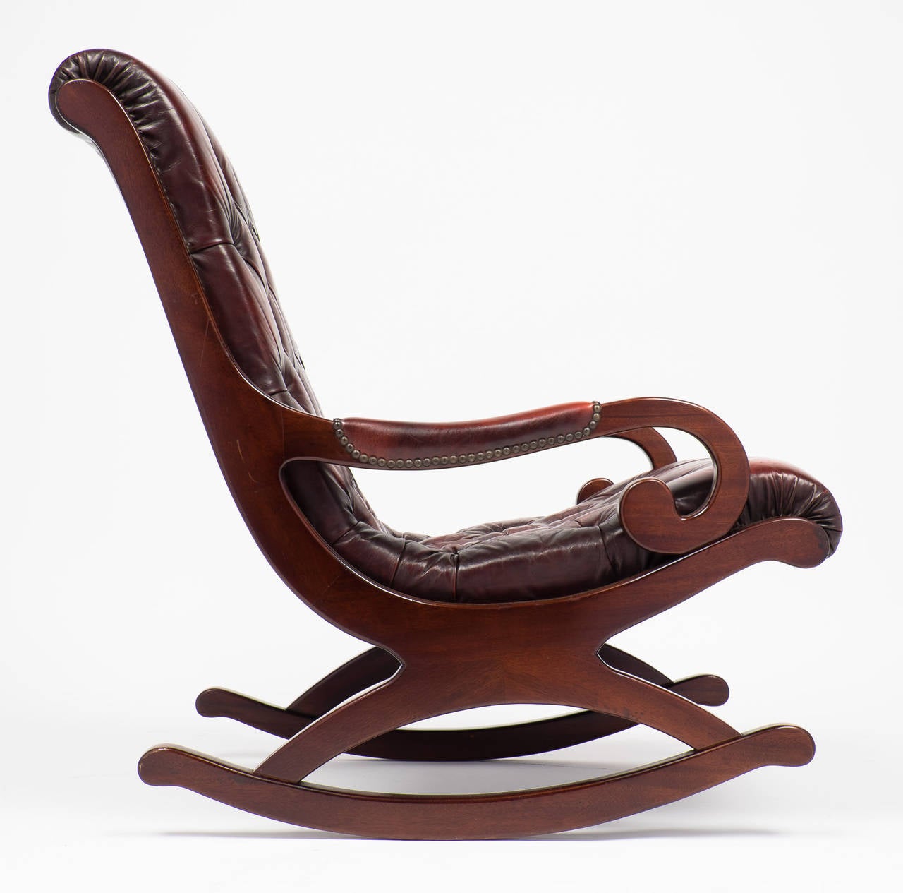 rocking chair leather